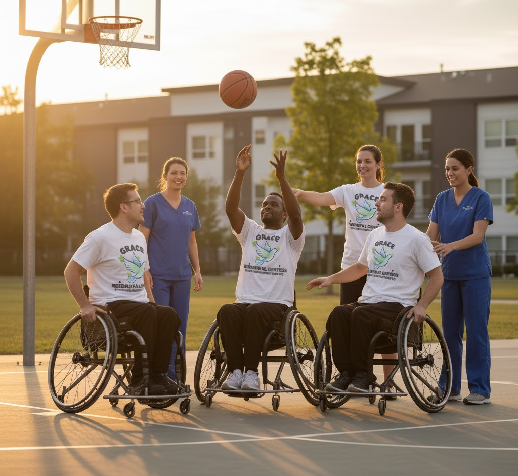 DISABLED PLAYING GAMES